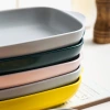 Ceramic double-eared baked rice bowl, rectangular baking bowl, lasagna baking tray, baking household oven, vegetable plate, baking tray Application Scenario